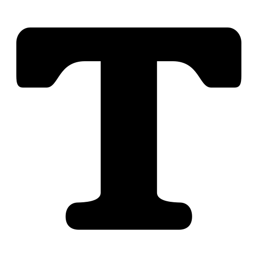 texte Generic Glyph Icône