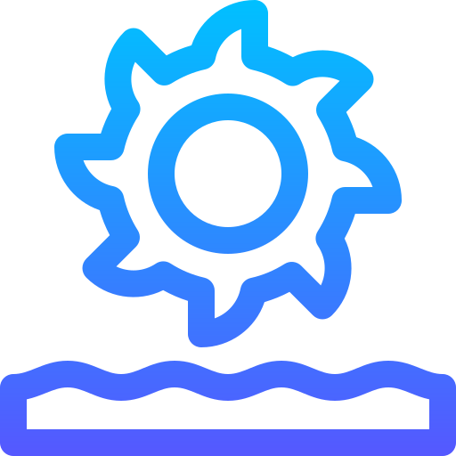 energía hidroeléctrica Basic Gradient Lineal color icono