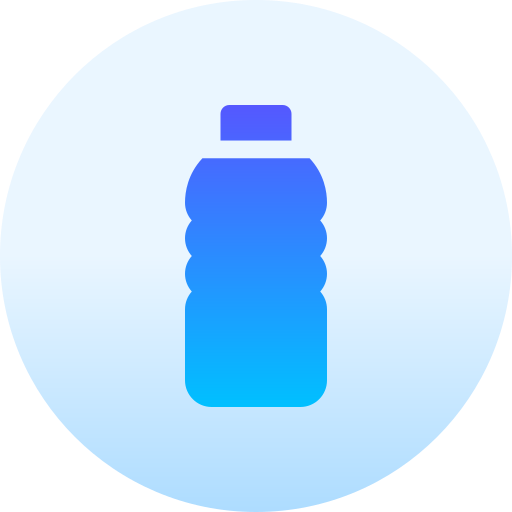 bottiglia di plastica Basic Gradient Circular icona