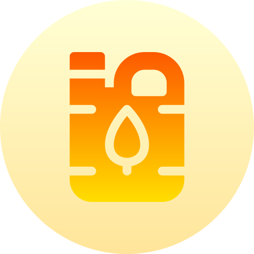 Öko-kraftstoff Basic Gradient Circular icon