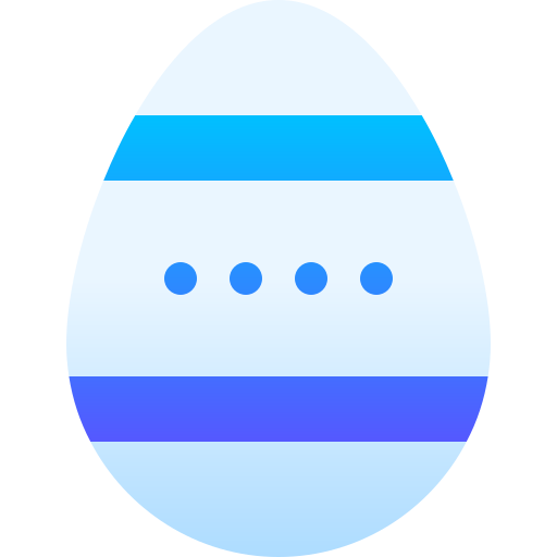 Easter egg Basic Gradient Gradient icon