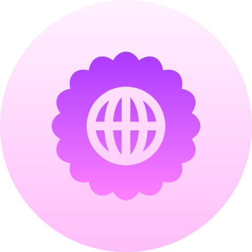 Flower Basic Gradient Circular icon