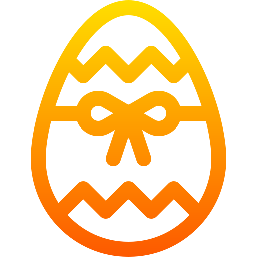uovo di pasqua Basic Gradient Lineal color icona