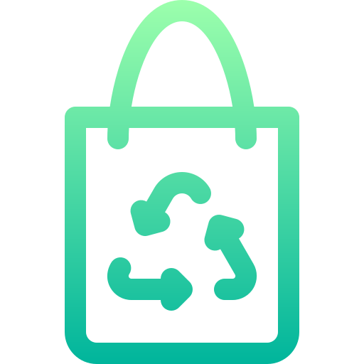 Eco bag Basic Gradient Lineal color icon
