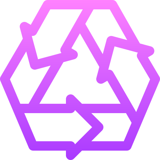 recykling Basic Gradient Lineal color ikona