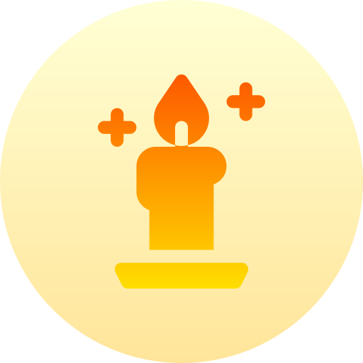 Candle Basic Gradient Circular icon