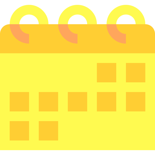 calendrier Basic Sheer Flat Icône