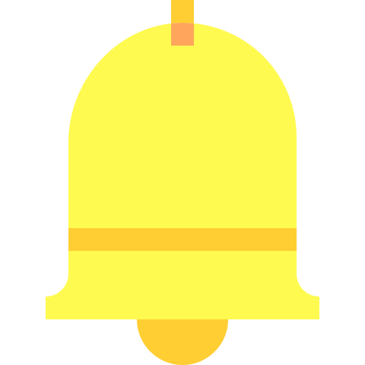 dzwonek powiadomień Basic Sheer Flat ikona