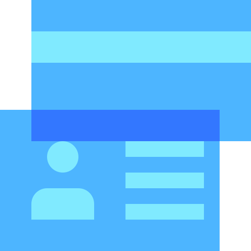 Business card Basic Sheer Flat icon