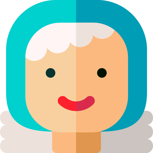 grootmoeder Basic Rounded Flat icoon