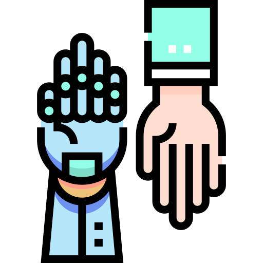 Роботизированная рука Detailed Straight Lineal color иконка