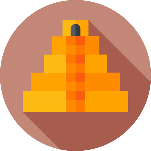 piramida Flat Circular Flat ikona
