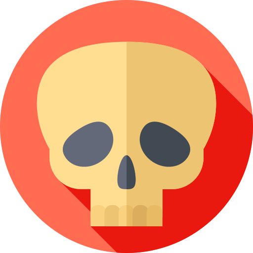 esqueleto Flat Circular Flat icono
