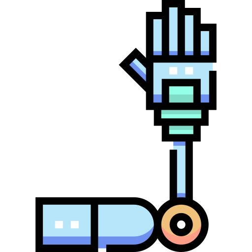 braccio robotico Detailed Straight Lineal color icona