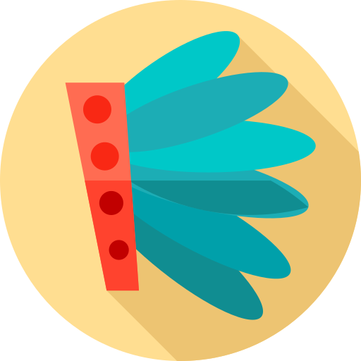 Feather Flat Circular Flat icon