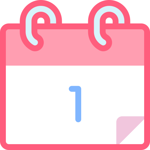 kalendarz Detailed color Lineal color ikona