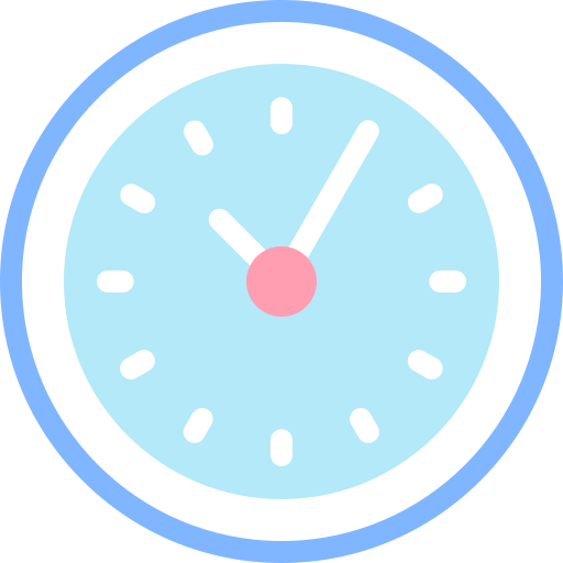 uhr Detailed color Lineal color icon