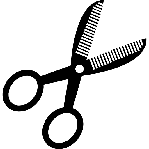 Opened scissors variant  icon