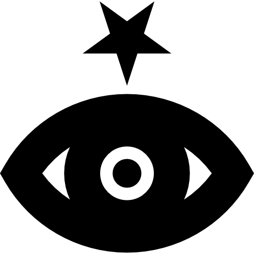 Метис знак ока со звездой  иконка