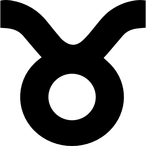 Taurus sign  icon