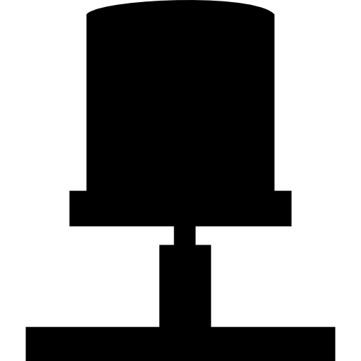 siluetta della sedia  icona