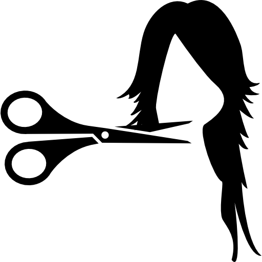 obcięte włosy kobiety  ikona