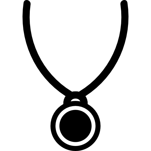 collar medalla  icono