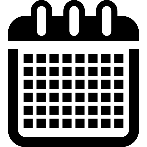 calendário mensal  Ícone