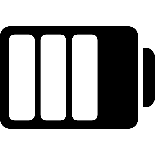 4 分の 3 充電されたバッテリーの状態  icon