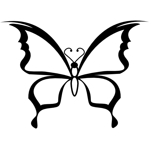 vlinder bovenaanzicht  icoon
