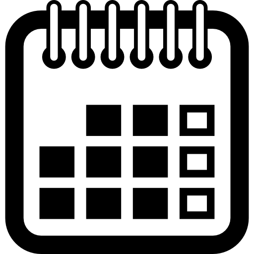 símbolo do calendário anual  Ícone