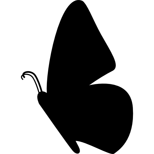 forma de vista lateral da borboleta  Ícone