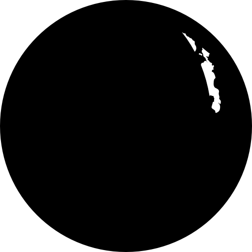 simbolo meteorologico circolare della fase lunare  icona