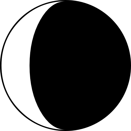 Moon phase symbol  icon
