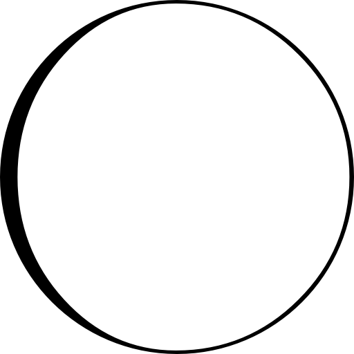 symbole de phase lunaire avec cratères  Icône