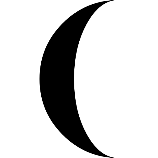 símbolo de fase lunar  icono