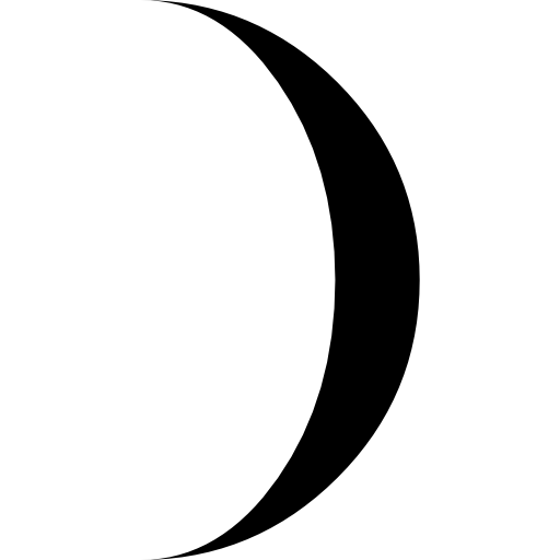 Moon phase circular weather symbol  icon