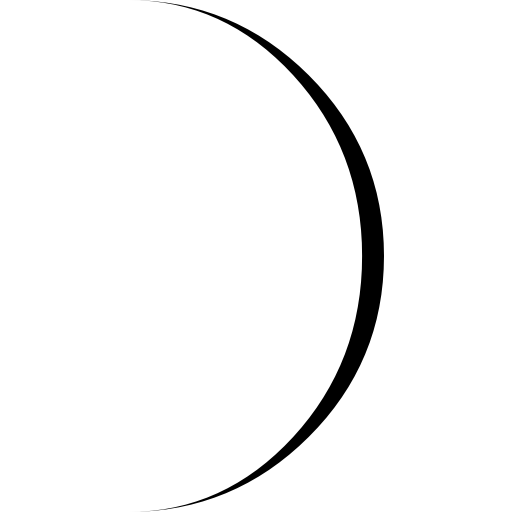 Moon phase symbol  icon