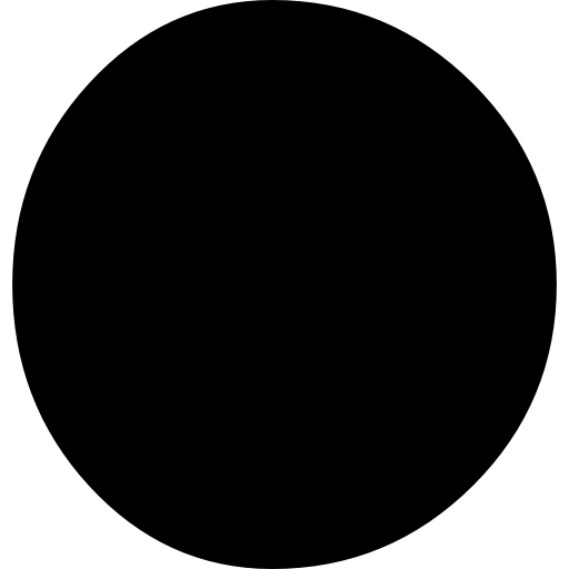 simbolo della fase lunare con crateri  icona