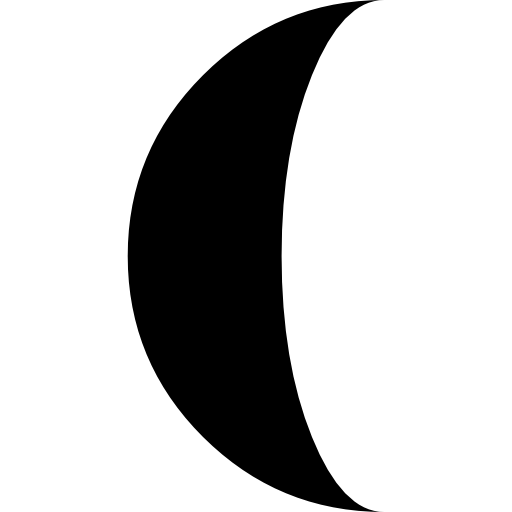 Moon phase symbol  icon