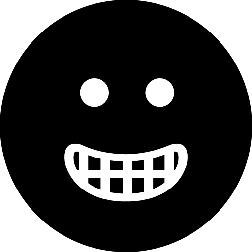 smiley vierkant gezicht  icoon