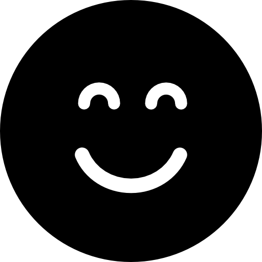 emoticon volto sorridente quadrato con gli occhi chiusi  icona