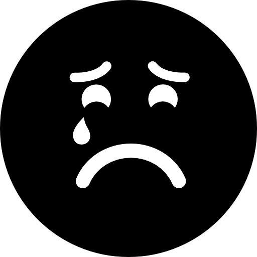 triste sofferenza che piange faccia emoticon  icona