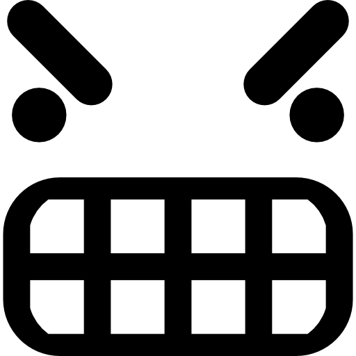 emoticon furioso viso quadrato  icona