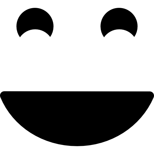 cara sorridente de emoticon feliz  Ícone