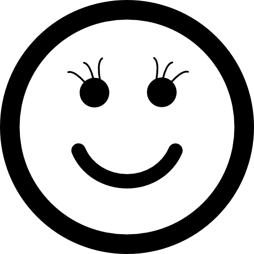 smiley de forma de cara cuadrada  icono
