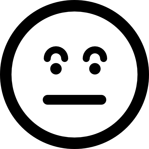 Surprised emoticon square face  icon