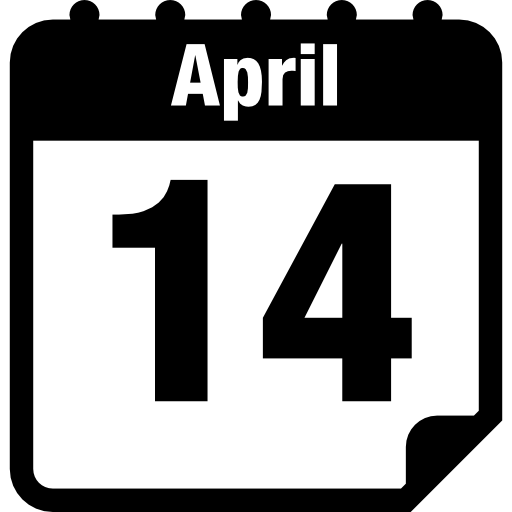 14 april kalender pagina dag  icoon