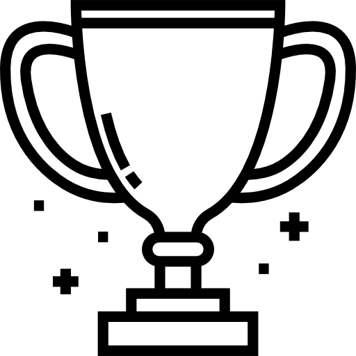 trofeo Detailed Straight Lineal icona