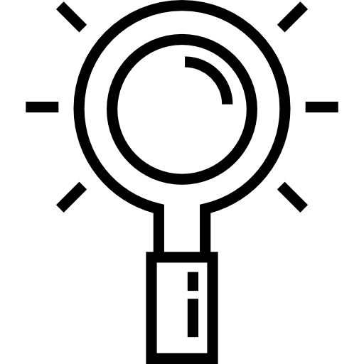 Magnifying glass Detailed Straight Lineal icon